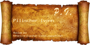 Pilischer Ivonn névjegykártya